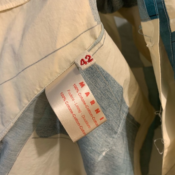 Marni Colour Block Tie Neck Blouse - Picture 6 of 7